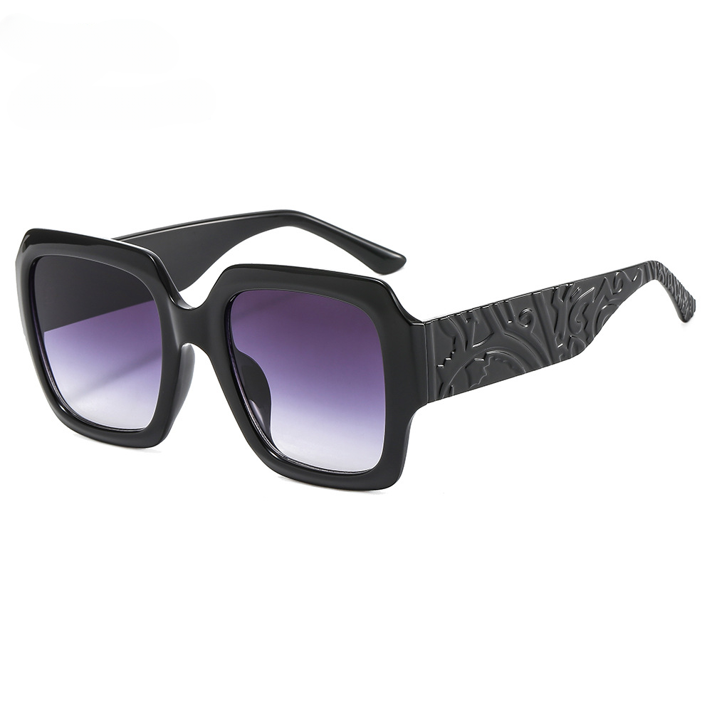 Wholesale PC Mirror Leg Carved Sunglasses
